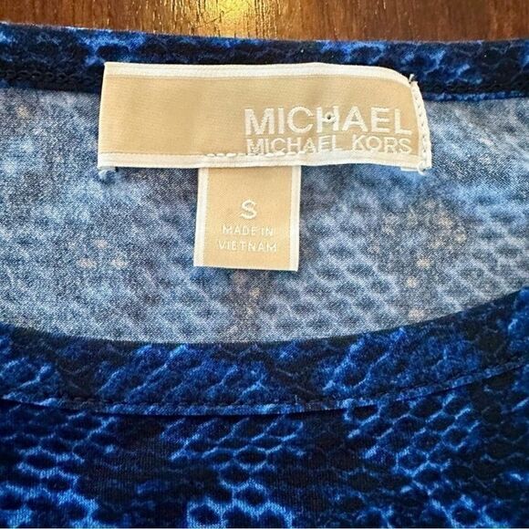 Michael Kors blue, jersey A line dress. - Picture 2 of 6